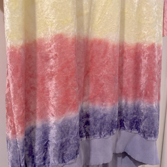 NEW [Anthropologie] Maronie Oversized Velour High-Low Shirt Dress Womens Sz M - Picture 5 of 7